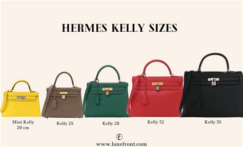 Hermes kelly size comparison